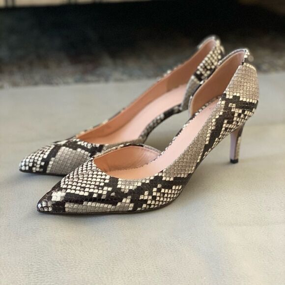 J. Crew Shoes - J Crew Lucie Pumps Snakeskin Embossed Leather*